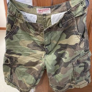 Camo cargo shorts